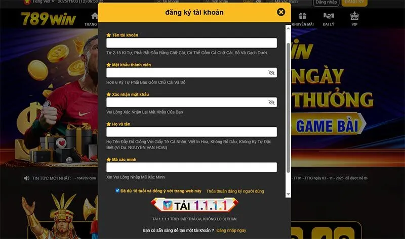 Biểu mẫu điền thông tin