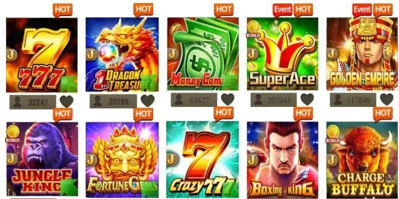 Trải nghiệm hàng loạt slot kịch tính từ JILI